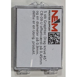 5 stk Graphtec Drag knive 45˚ CB-09-U